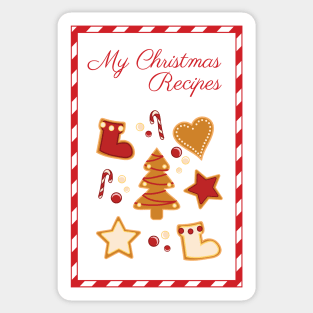 My Christmas Recipes Sticker